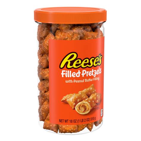 Reese's Filled Pretzels, Peanut Butter Nuggets, Sweet and Salty Snack ...
