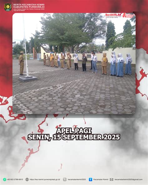 Apel Pagi Senin 15 September 2025