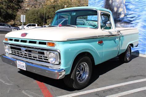 1966 Ford Pickup Truck Curbside Comparison: 1966 Ford F 100 And 2016