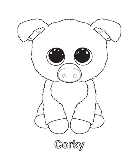 Printable Beanie Boo Coloring Pages - Printable Word Searches