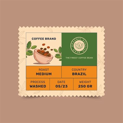 Coffee packaging design template | Free Vector