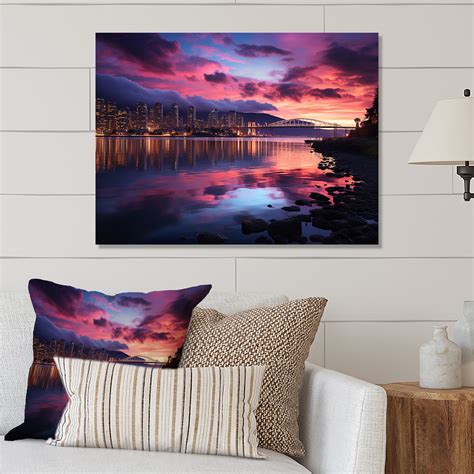 Latitude Run® Canada Vancouver Twilight - Canada Metal Wall Art Prints - Wayfair Canada
