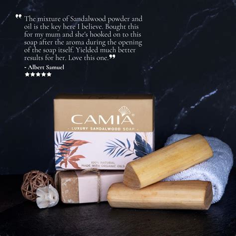Handmade Cold Processed Luxury Organic Sandalwood Soap – CAMIA