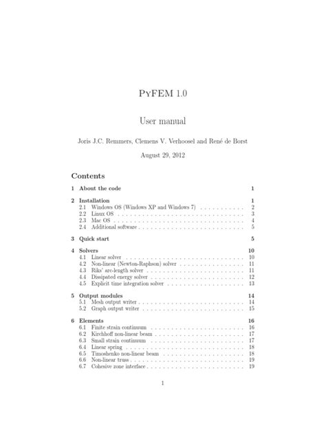 Image result for Pyfem Tutorial