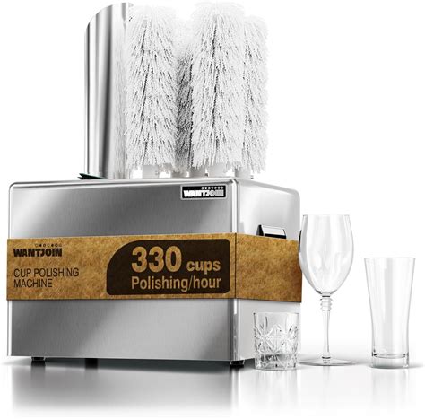 Amazon.com: Duraaamo 5-Brush Electric Glass Washer 1200 Cups/H, Upright ...