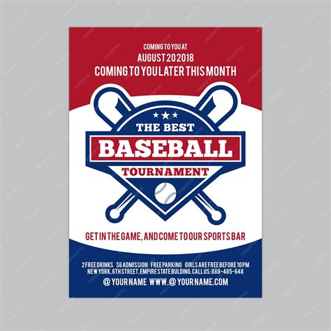 Baseball flyer | Premium Vector