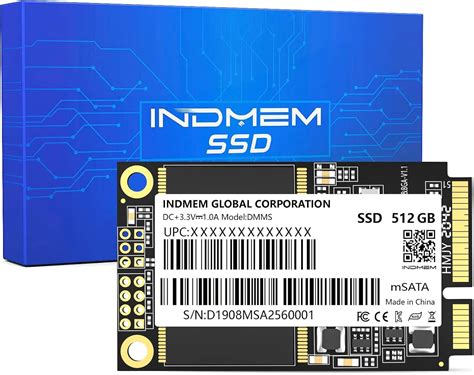 INDMEM DMMS mSATA SSD 512GB Internal Mini SATA III India | Ubuy