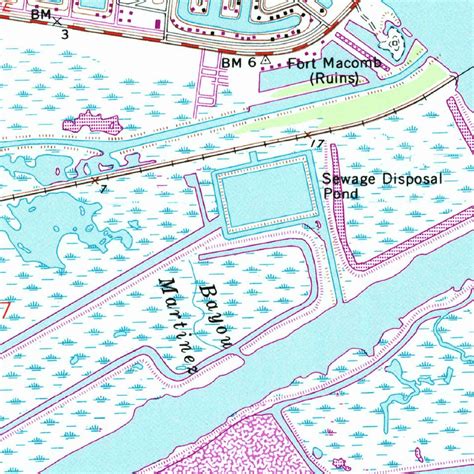 Chef Menteur, LA (1967, 24000-Scale) Map by United States Geological ...