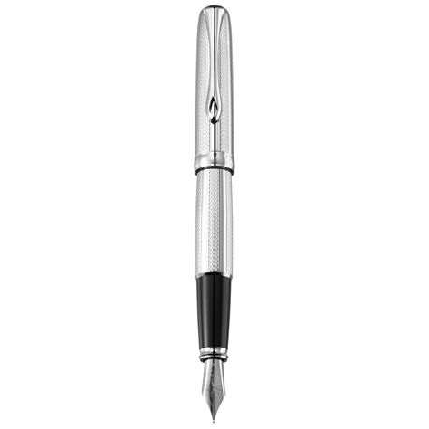 Diplomat Excellence A2 Guilloche Stripes Chrome Fountain Pen | Germany ...