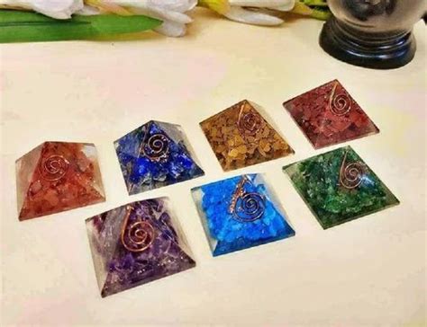 Chakra Pyramids - Orgone Pyramid Seven Chakra Set Manufacturer from ...