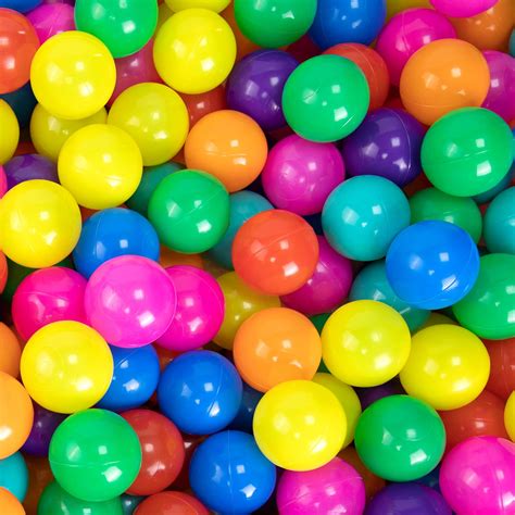 100pcs Ball Pit Balls 8 Colors Plastic 2 1 2 | Desertcart INDIA