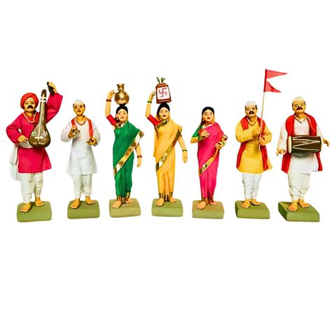 SHRI ART Colour Varkari Handcrafted Figurines by Pragati Mahila SHG ...