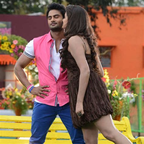 Sudheer Babu and Asmita Sood in a still from the Telugu movie Aadu