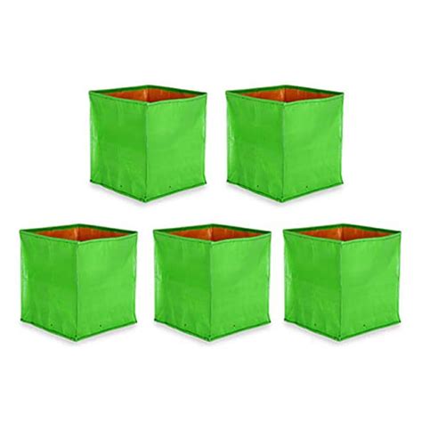 GARDECO 250 GSM HDPE UV Treated Square Type Grow Bags for Vegetable ...