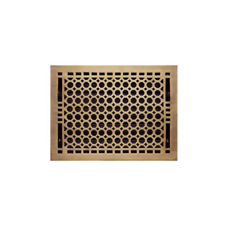 Honeycomb Brass Floor Register - Antique Brass 9" x 12" (10-1/4" x 13-3 ...
