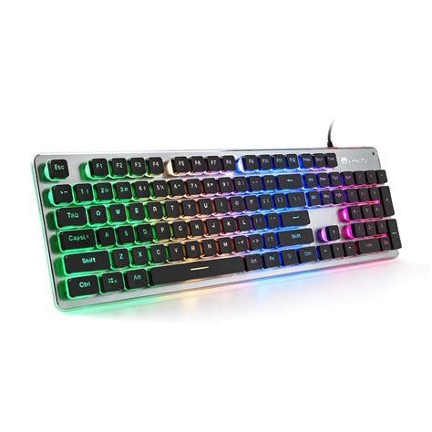 Amazon.in: Buy LANGTU Membrane Gaming Keyboard, Colorful LED Backlit ...