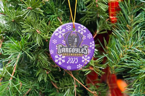 Gargoyles Primary Logo Year Circle Ornament – Greensboro Gargoyles