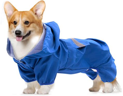Dog Raincoat Dog Rain Coat Dog Rain Jacket Waterproof Adjustable Dog ...