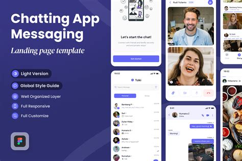 Tolki - Chatting Mobile App UI Kits, an UI Kit Template by SLAB! Design