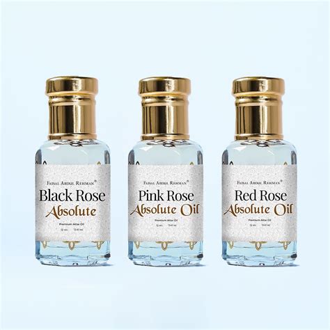 Black Rose Absolute, Pink Rose Absolute Oil, Red Rose Absolute Oil 12m ...