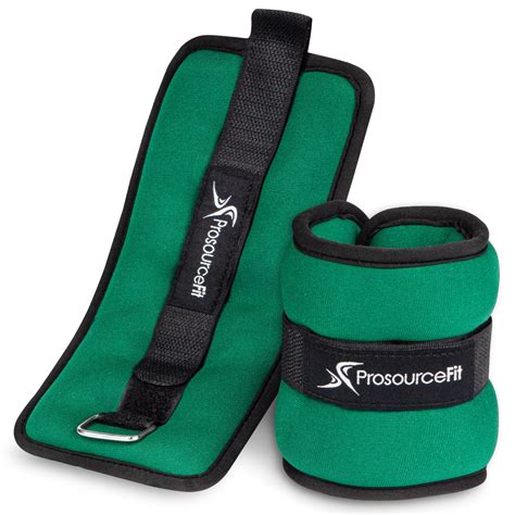 ProsourceFit Exercise Ankle Weights, 1lb Set of 2, Adjustable Comfort ...