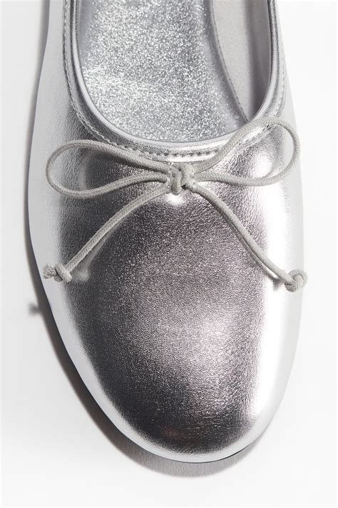 Ballet Flats - Silver-colored - Ladies | H&M US