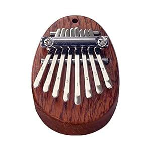8 Key Mini Kalimba Thumb Piano Solid Wood Finger Piano Portable Marimba ...