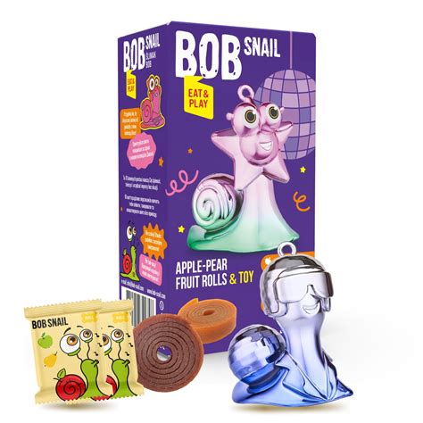 BOB SNAIL Przekąska jabłko gruszka z zabawką 20 g (4820219342748 ...