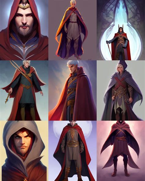 character concept art of a gorgeous male wizard with a | Stable ...