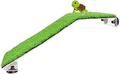 YXQ Turtle Basking Platform with Fake Grass Ramp for India | Ubuy