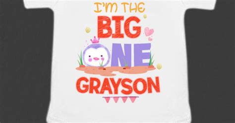 I'm The Big One - Baby Boy Funny First Birthday Onesie/ Romper