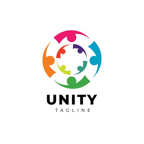 Colorful Unity People Logo Template Sign Symbol Icon 12724322 Vector ...