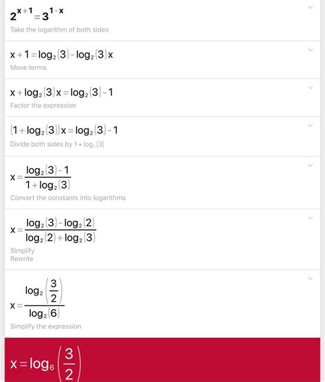 2x+1,=31-xthen find the value of x in logarithmic - Brainly.in