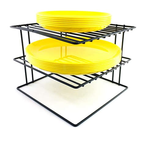 Zollyss 3-Tier Kitchen Corner Shelf Rack - Steel Metal Wire - Rust ...