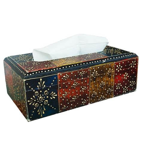 Shreeng Multicolor Wooden Tissue Paper Holder : Amazon.in: Home & Kitchen