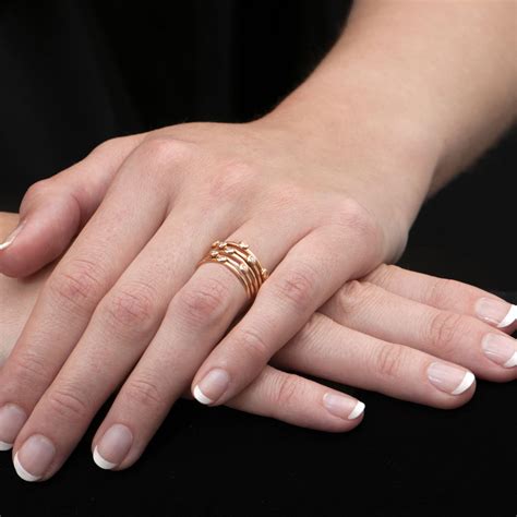 Women Rose Gold Spinning Ring