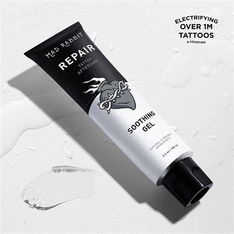 Mad Rabbit Repair Tattoo Aftercare Soothing Gel and Moisturizer for New ...