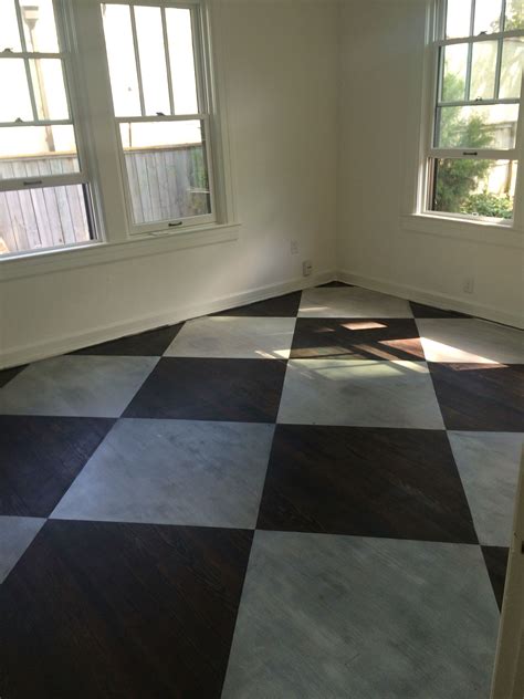 How To Paint A Checkerboard Wood Floor at Scarlett Munoz blog