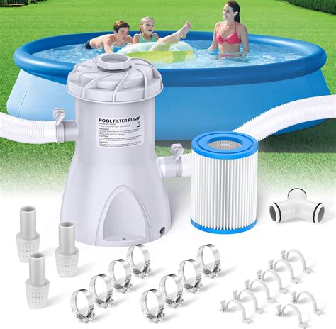 Amazon.com : MESTICA 800 GPH Pool Filter Pump, Above Ground Pool Pump ...