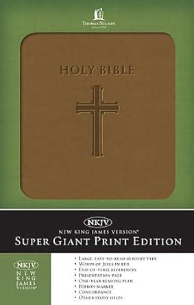 Buy Super Giant Print Bible-NKJV Book Online at Low Prices in India ...