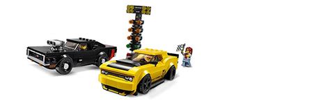 LEGO Speed Champions 2018 Dodge Challenger SRT Demon and 1970 Building ...