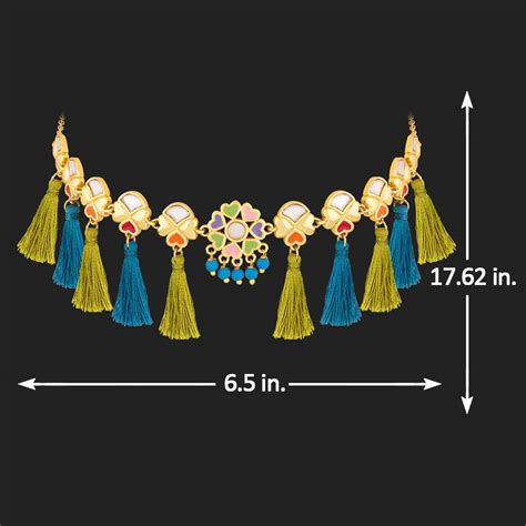 Truck Art Rangoli Pattern Tassels Necklace – VOYLLA