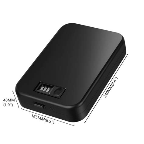 Fingerprint / Password Metal Anti-theft Car Safety Box Valuables Stora