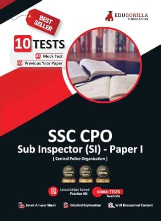 SSC CPO Sub Inspector (SI) Paper I Exam 2023 (English Edition) - 7 Mock ...