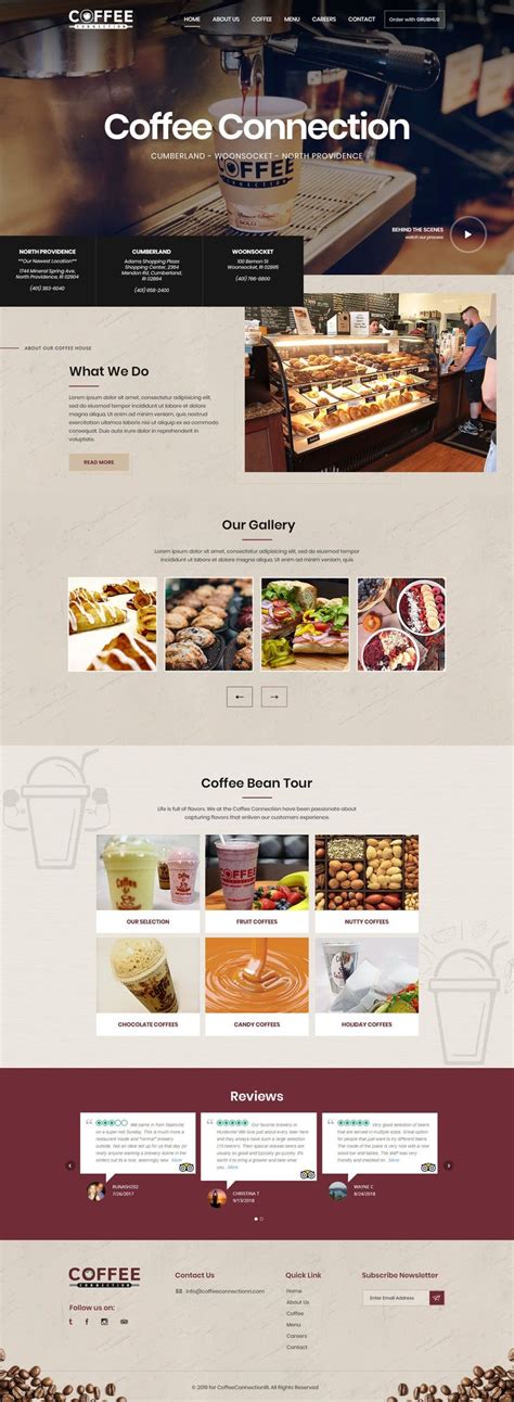 Image result for Cafe Website Design