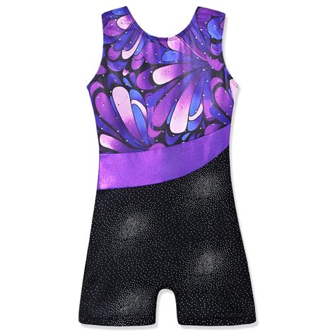 HOZIY Purple Gymnastics Leotards for Girls Sparkly Size 7-8 Years Old ...