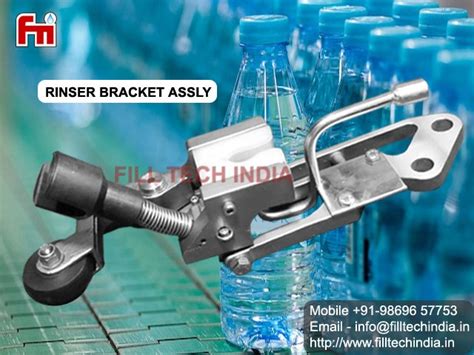 rinser bracket for bottle filling machines