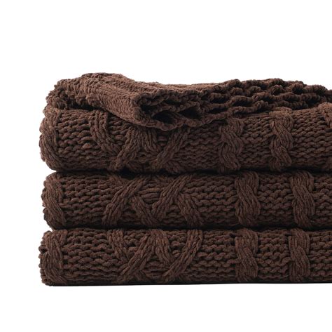 Amazon.com: Battilo Dark Brown Throw Blanket for Couch, 51"x67" Soft ...