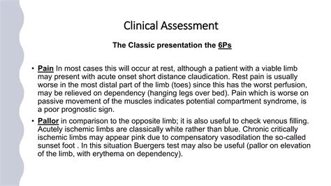 Acute Limb Ischemia | PPSX