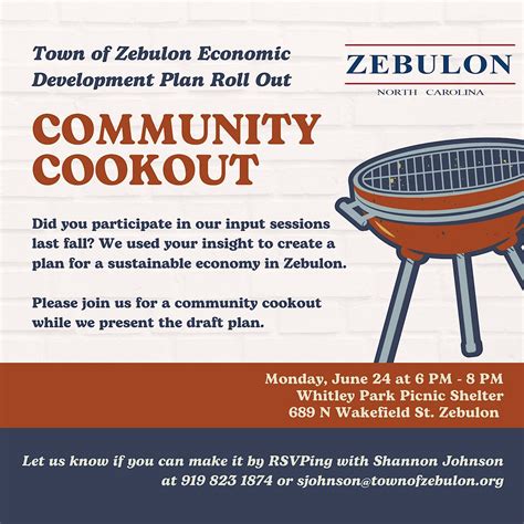 Zebulon Community Cookout, Whitley Park, Zebulon, 24 June 2024 | AllEvents